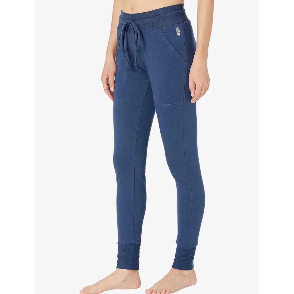 Free People Movement Sunny Skinny Sweatpants Womens S Blue Joggers Slim Fit